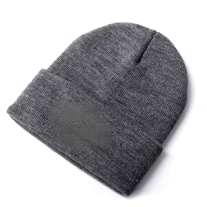 Unisex <b>Navy</b> Blue Striped Beanie Knit Winter <b>Hat</b> Acrylic Casual Adult 56-58CM 2027 - Product Image 4