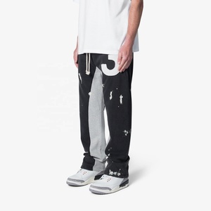 Pantalon de survêtement homme 100% coton, taille mi-haute, anti-plis, haute qualité, personnalisable avec logo, coupe oversize, vente en gros - Product Image 2