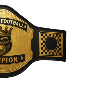 Football Champion Belt Unique Gorilla Design High Quality Personalized Sports Title Trophy FFL Fantasy League Award - Product Image 3