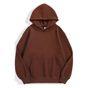 Sudadera con Capucha Personalizada con Logotipo, 100% Algodón Grueso, Estilo Holgado, Unisex, Lisa, para Hombre, Color Verde - Product Image 3