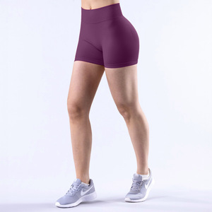 Shorts de sport taille haute pour femme avec logo personnalisé, sans coutures, effet push-up, pour le fitness et le yoga - Product Image 6