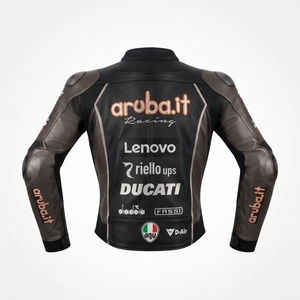 Veste de course en cuir de vache Rucati pour hommes, style MotoCP, armure CE niveau 2, équipement de protection pour la conduite sur circuit, CE - Product Image 2