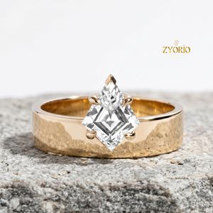Pear Cut Moissanite Solitaire <b>Ring</b> 18K Gold High End Luxury Engagement <b>Ring</b> <b>Fine</b> Jewelry - Product Image 4