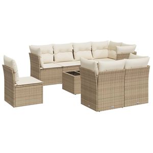 Set Divano da Giardino Beige Crema Bianco - Product Image 2
