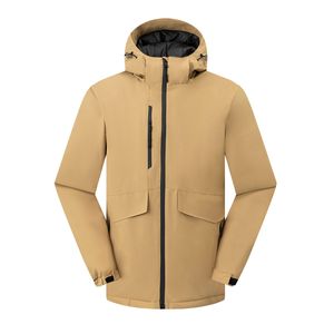 Chaqueta de esquí de invierno para hombre, ecológica, de lona, impermeable, a prueba de viento y acolchada - Product Image 5