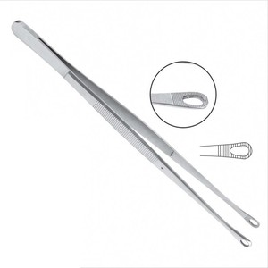 Pinzas para tejidos Singly con bucles dentados de acero inoxidable - Instrumento quirúrgico - Product Image 1
