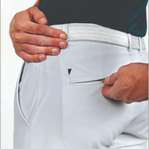 Polo de Golf para Hombre, Color Gris Claro, Corte Ajustado, Transpirable, de Secado Rápido, Elástico en Cuatro Direcciones, 100% Algodón, Estilo Casual, Cintura Elástica, Color Sólido - Product Image 6