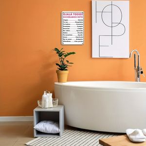 Decorazione da parete in metallo con citazione motivazionale spagnola, decorazione da parete rettangolare in stile retrò di CIFbuy - Product Image 4