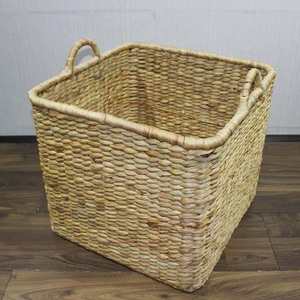 Hot Selling Water Hyacinth Laundry Hamper <b>Large</b> Square Toy <b>Storage</b> <b>Basket</b> with Durable Carrying Handles - Product Image 5