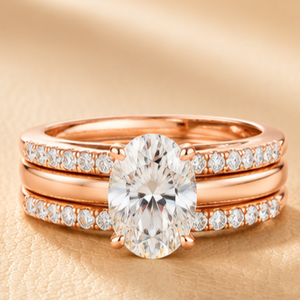 Anillo de Eternidad de Lujo con Diamantes en Forma de Pera en Oro Amarillo, Oro Blanco y Oro Rosa para Mujer, Joyería para Aniversario de Bodas - Product Image 4