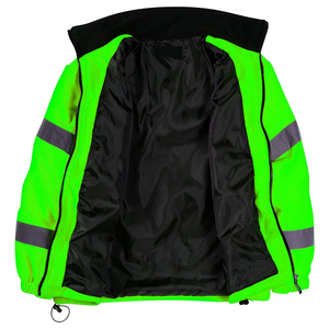 Winter <b>Waterproof</b> Worker Security Clothing Coat Mechanical Men Hi Vis Custom Construction Workwear Reflective Safety <b>Work</b> Jacket - Product Image 4
