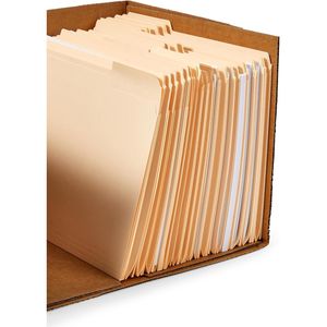 Scatole Portaoggetti in Cartone con Coperchio Sollevabile, Formato Letter/Legal, Robuste, Facili da Montare, Bianche, 16.2"L X 12.5"W X 10.5"H, Confezione da 20 - Product Image 2
