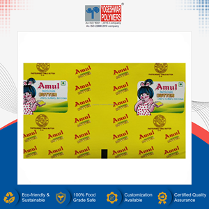 Premium Quality Wholesale Quantity Supply Aluminium Foil <b>Laminated</b> with Paper for Butter Packaging from Indian Manufacturer - Product Image 3