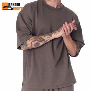 Fabricante de Ropa Personalizada para Hombre, Conjuntos de Camisetas y Pantalones Cortos, Trajes Deportivos Holgados de 2 Piezas para Verano - Product Image 5