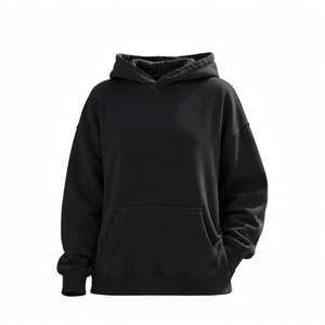 Oversized Unisex <b>Purple</b> <b>Hoodie</b> Fleece Pullover Sweatshirt With Kangaroo Pocket - Product Image 3