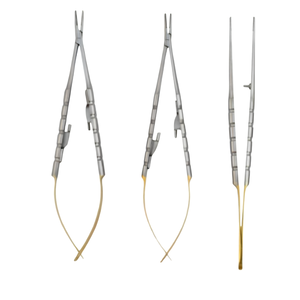 Nouveauté : Ensemble de 4 instruments de microchirurgie en acier inoxydable, outils microchirurgicaux - Product Image 3