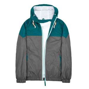 Wholesale Men <b>Waterproof</b> Windbreaker <b>Jacket</b> Lightweight Outdoor Hooded Sportswear Two Tone Patchwork Casual Zip Up Coat Custom - Product Image 1