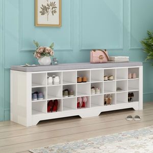 Scarpiera Moderna in Alluminio, Mobile Semplice per Soggiorno con Armadio Portascarpe Regolabile Salvaspazio per Uso Domestico - Product Image 3