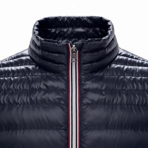 Chaqueta acolchada personalizada de alta calidad color azul marino para unisex, transpirable, a prueba de viento, informal, para hombre, para uso en invierno. - Product Image 6