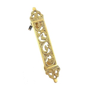 Poignée de remplacement en laiton pour casserole, poignée longue anti-brûlure en bakélite avec finition antique pour cuisinière - Product Image 2