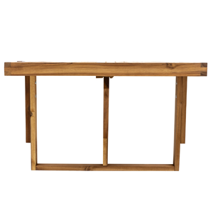 Modern Acacia Wood Balcony <b>Folding</b> <b>Table</b> with Hanging Rail for Outdoor Dining and Drinks - Product Image 6