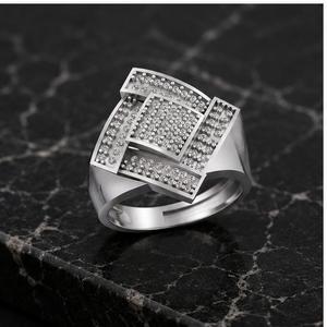 Men's Children's Custom 925 <b>Silver</b> Gold Plated Fine Ring Classic Wedding Band Pave Setting Lab Grown Diamond Birthday Gift Idea - Product Image 3