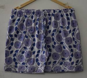 Conjunto de Pijama Floral 100% Algodón Estampado a Mano, Ropa de Dormir Artesanal de Lavanda con Manga Corta para Mujer, Transpirable, para Primavera, Otoño y Verano - Product Image 3