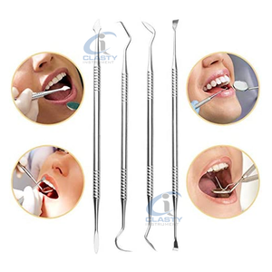 CLASTY INSTRUMENTS Juego de Instrumentos Quirúrgicos Dentales de Acero Inoxidable, Kit de Herramientas Ortodónticas Manuales, Espejo, Pinzas, Abridor de Boca - Product Image 2