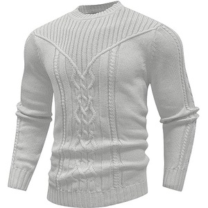 Pull côtelé thermique pour homme, tricoté texture gaufrée, style popcorn, respirant - Product Image 5