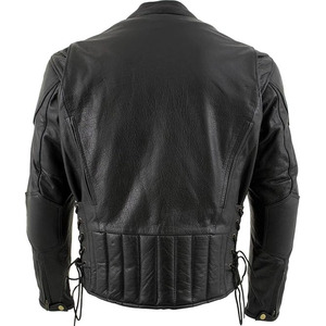 Samroz แจ็คเก็ตหนังขี่มอเตอร์ไซค์สไตล์คลาสสิก, เสื้อกีฬาขี่มอเตอร์ไซค์ - Product Image 2
