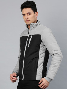Chaqueta Acolchada para Hombre con Bloques de Color, Cierre de Cremallera, Cuello Alto, Resistente al Viento, Estilo Casual, Ropa de Invierno, Relleno Grueso de Poliéster - Product Image 6