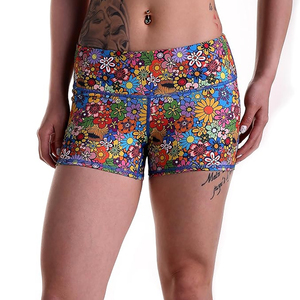 Shorts décontractés pour femmes, style été, taille mi-haute, respirants, confortables, effet délavé, pour le quotidien, les voyages et la ville - Product Image 1