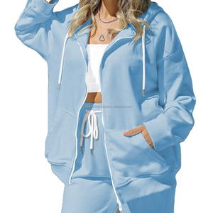 Nuevo Chándal de Tela Elegante para Mujer con Cremallera, Traje de Dos Piezas Cómodo y Grueso con Cremallera Completa - Product Image 4