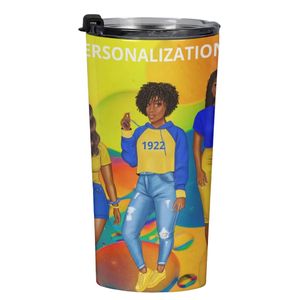 Gobelet isotherme en acier inoxydable Rhoyal Heiness, réutilisable, style sororité, pour boissons chaudes et froides - Product Image 1