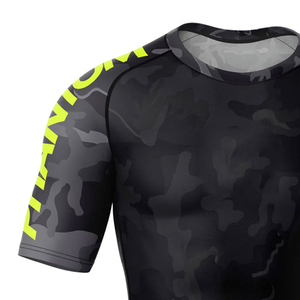Unisex Rash Guard <b>T</b> <b>Shirt</b> Sports Wear Men Gym Rash Guard Half Sleeves <b>Swimming</b> Rash Guard With Customized Printed - Product Image 4