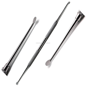 Cureta Quirúrgica Dental WPS de Acero Inoxidable con Puntas Anguladas Dentadas, Instrumento Ergonómico Moleteado para Desbridamiento Periodontal - Product Image 1