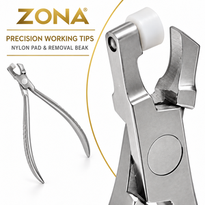 Pince de retrait de bagues orthodontiques, à embout en caoutchouc remplaçable, en acier inoxydable allemand, instrument dentaire, fabricant OEM - Product Image 3