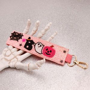 Luxury Handmade Beaded Zipper Keychain Pendant Custom Design Fashion <b>Key</b> <b>Ring</b> Silver Crystal Beads Adjustable <b>Bag</b> Accessories - Product Image 4