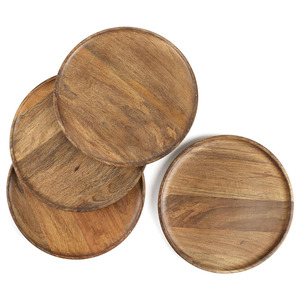 Offre Spéciale plateau en bois d'acacia ensemble Ins ensemble 4 assiettes à dîner en bois usage domestique servant de la charcuterie Sushi Dessert Cookie planches à fromage - Product Image 5