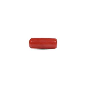 AAA Grade 6.15 Carat Oval Cut Red Coral Loose Gemstone for Fine Jewelry - Product Image 1
