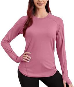 Polyester <b>Long</b> <b>Sleeve</b> T-Shirt for Women's Custom Logo Fall Solid Color Loose Fit Casual <b>Base</b> <b>Layer</b> for Group Activities - Product Image 1