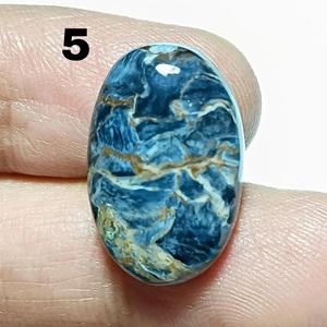 พลอยพีเทอร์ไซต์ธรรมชาติแบบคาโบชอง คละสี หลายสี สำหรับทำเครื่องประดับ เหมาะสำหรับช่างเงิน ช่างโลหะ - Product Image 3