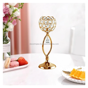 Portavelas de cristal moderno de lujo, Decoración de mesa de boda, adorno de moda para moderno - Product Image 4