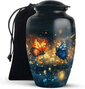 Wholesale Metal Cremation Urns for Adult Human Ashes Modern Design Funeral Supplies Casket <b>Memorial</b> <b>Keepsake</b> - Product Image 3