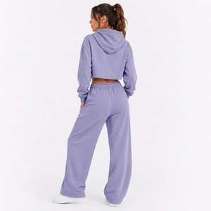 Conjunto de Ropa de Dos Piezas para Mujer, Corte Holgado, Top de Manga Larga y Pantalones Cómodos para un Estilo Casual - Product Image 2