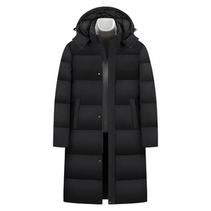 Unisex Custom Logo Extra Long Puffer Jackets Outerwear <b>Winter</b> <b>Coats</b> Hood Warm Water-resistant Cold Weather <b>Men's</b> <b>Parka</b> 100% - Product Image 6