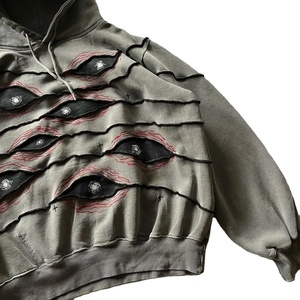 Sudadera con Capucha de Felpa 100% Algodón para Hombre, Estilo Holgado, Hombros Caídos, Diseño Sólido, Bordado, Personalizable, GSM - Product Image 4