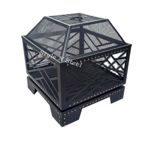 เตาไฟเหล็กเคลือบสีทนความร้อน ดีไซน์แบบตั้งพื้น ใช้ถ่าน/ฟืน สำหรับให้ความร้อนกลางแจ้ง - Product Image 1