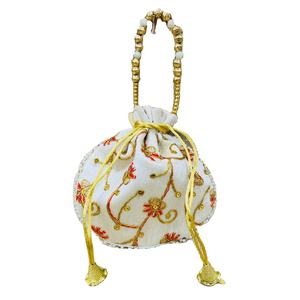 กระเป๋างานปาร์ตี้ขนาดเล็กทำด้วยมือปักอย่างหรูหราแบบอินเดียกระเป๋าคลัทช์ผ้าฝ้ายซับในผ้าสำหรับงานแต่งงานและงานเฉลิมฉลองใช้ตอนเย็น - Product Image 1