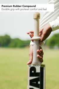Empuñadura para Bate de Cricket con Patrón de Diamantes ZAP SPORTS - Material de Goma Premium Antideslizante, Ligero y Duradero para Uso Profesional en Partidos - Product Image 3